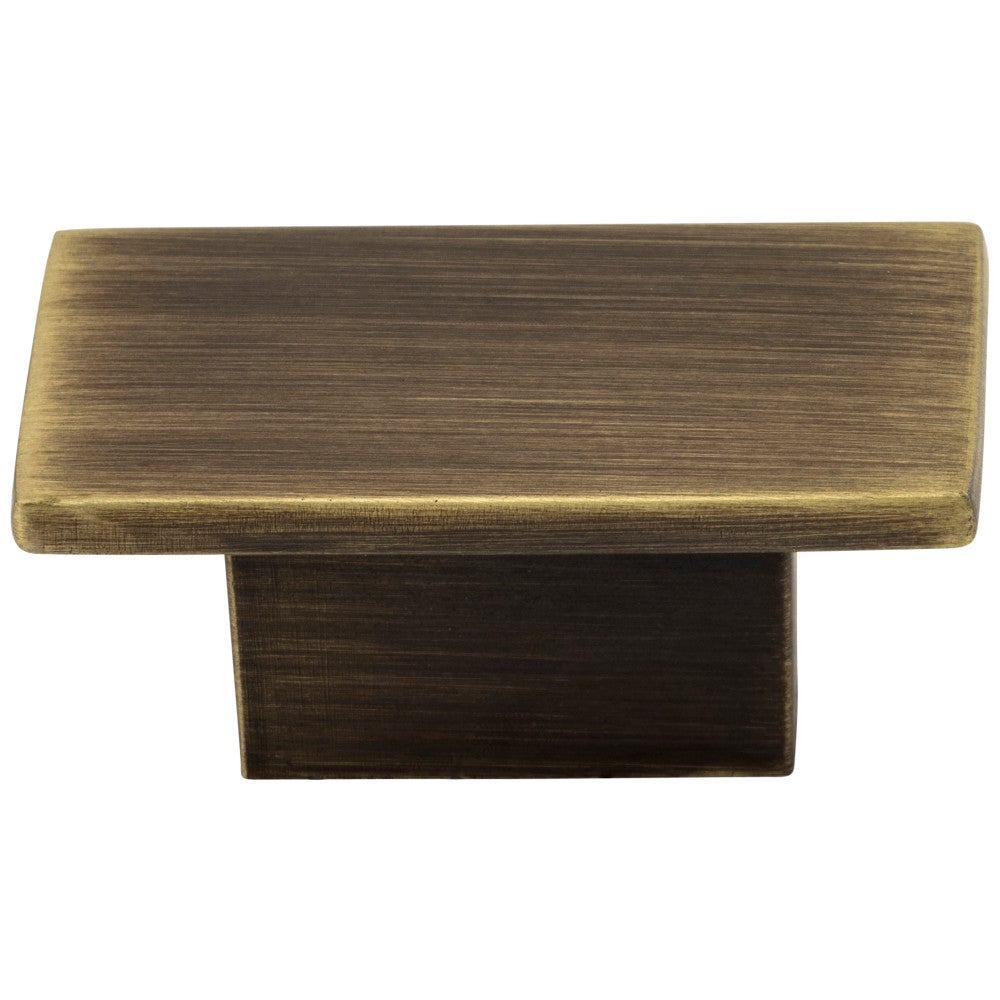 1-9/16" Overall Length Satin Nickel Rectangle Mirada Cabinet Knob