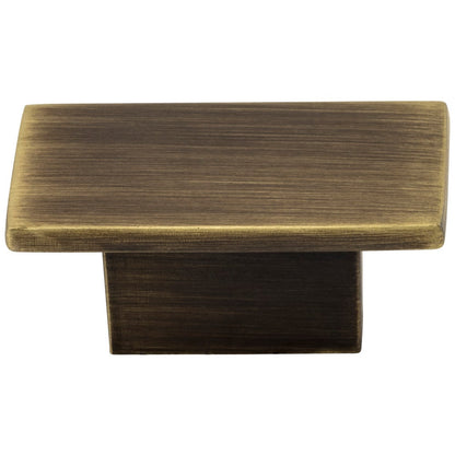 1-9/16" Overall Length Satin Nickel Rectangle Mirada Cabinet Knob