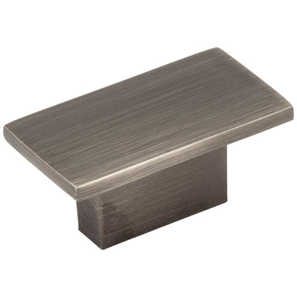 1-9/16" Overall Length Satin Nickel Rectangle Mirada Cabinet Knob