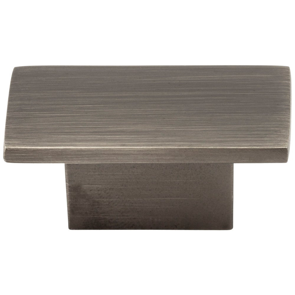 1-9/16" Overall Length Satin Nickel Rectangle Mirada Cabinet Knob