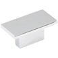 1-9/16" Overall Length Satin Nickel Rectangle Mirada Cabinet Knob
