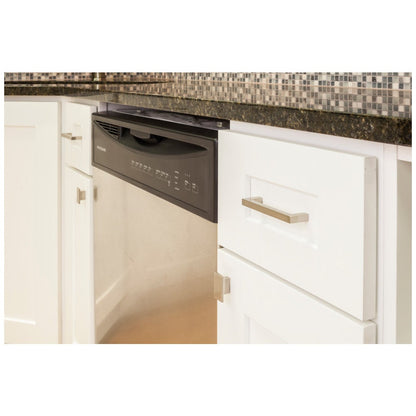 1-9/16" Overall Length Satin Nickel Rectangle Mirada Cabinet Knob