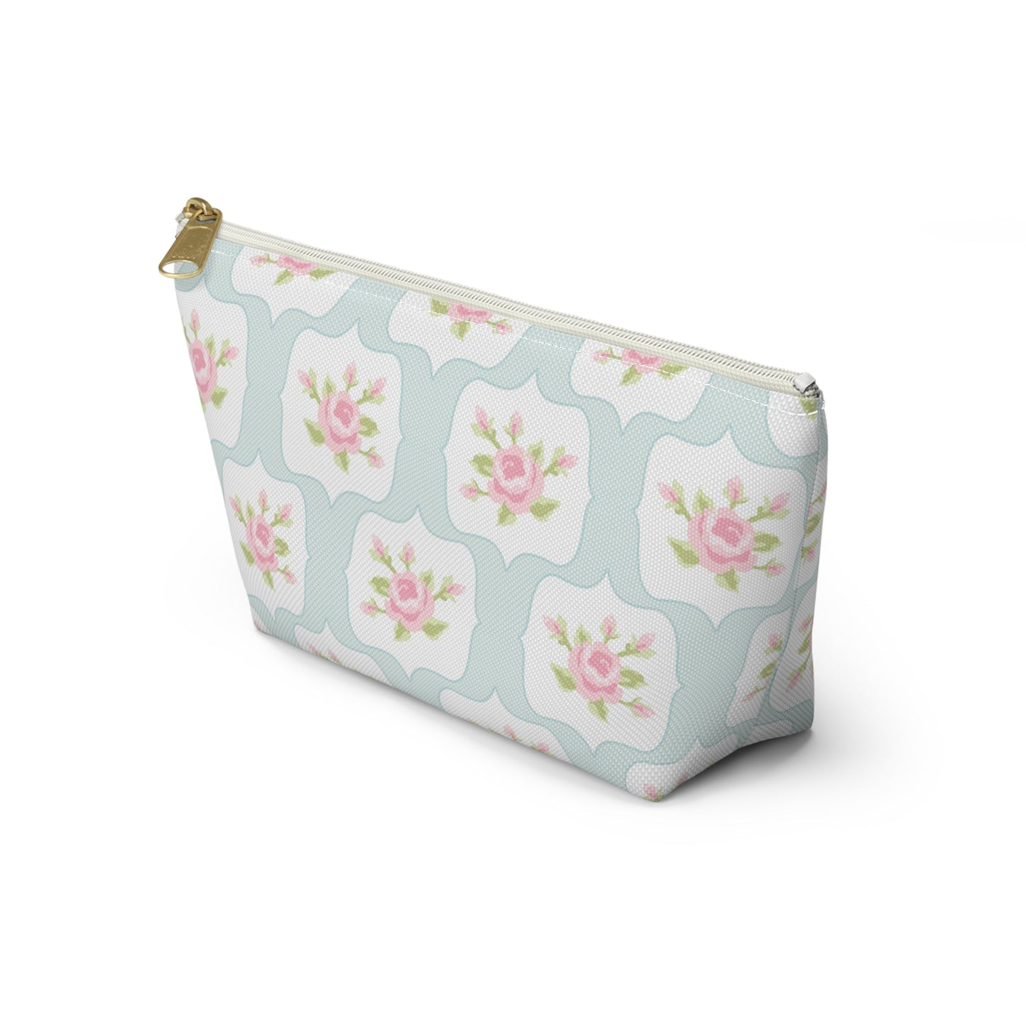 Customizable: Chic Floral Accessory Pouch, Makeup Bag, Cosmetic Case, Toiletries Organizer, Gift for Her
