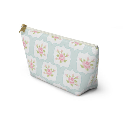 Customizable: Chic Floral Accessory Pouch, Makeup Bag, Cosmetic Case, Toiletries Organizer, Gift for Her