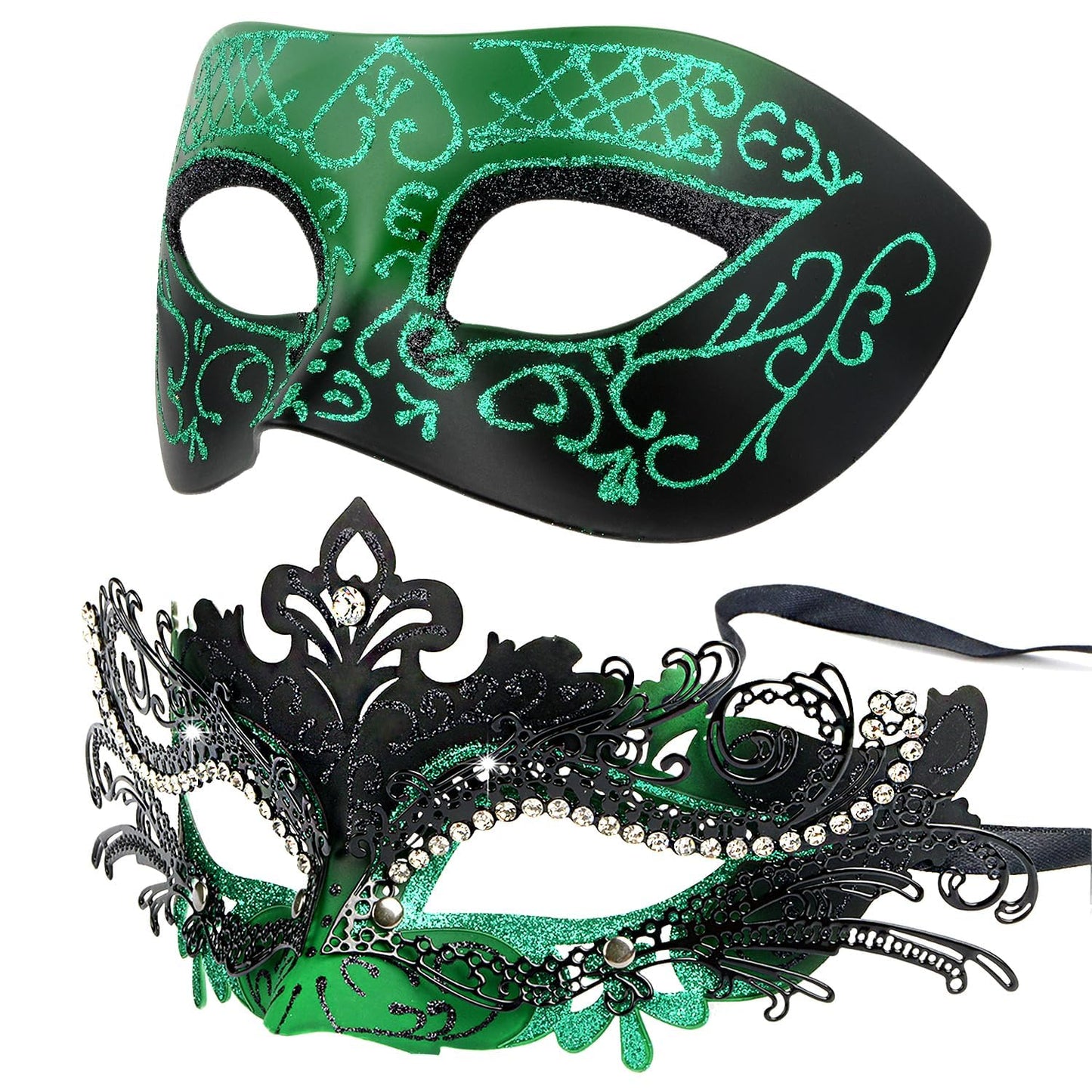 Masquerade Masks - Elegant Mardi Gras Party Masks - Premium Decorative Masks for Women and Men