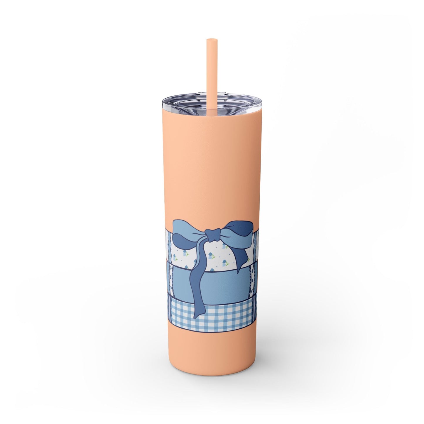 Customizable: Girly Book Club Skinny Tumbler with Straw, 20oz | Perfect for Events, Gifts, Coffee, and Summer Drinks