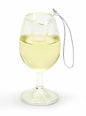 Red Wine Hand-Crafted Glass Ornament | Real Liquid Inside | Wine,