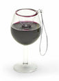 Red Wine Hand-Crafted Glass Ornament | Real Liquid Inside | Wine,