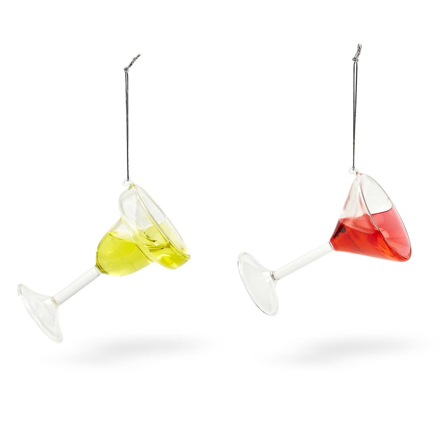 Red Wine Hand-Crafted Glass Ornament | Real Liquid Inside | Wine,