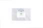 36" Single 3 CM Top, Carrara White Marble w/ Sink