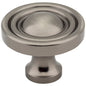 1-3/8" Diameter Satin Nickel Round Bella Cabinet Knob