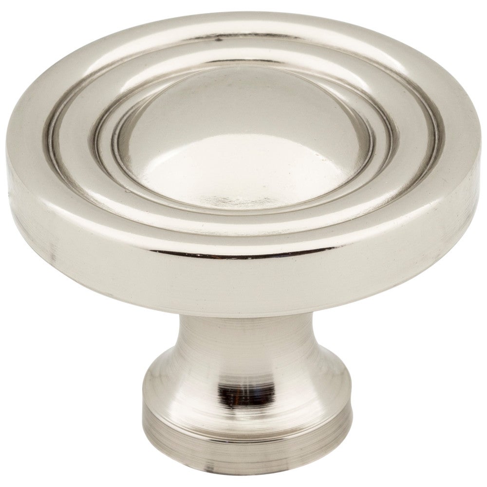 1-3/8" Diameter Satin Nickel Round Bella Cabinet Knob