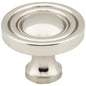 1-3/8" Diameter Satin Nickel Round Bella Cabinet Knob
