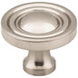 1-3/8" Diameter Satin Nickel Round Bella Cabinet Knob