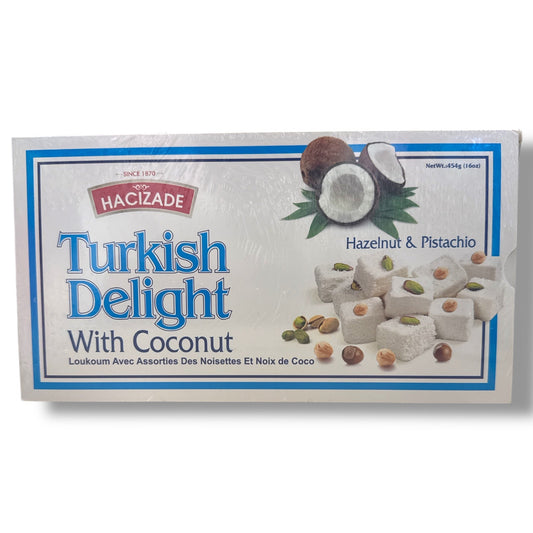 Turkish Delight Coconut - Soft, Chewy Sweet Treat with Exquisite Coconut Flavor