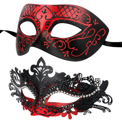 Masquerade Masks - Elegant Mardi Gras Party Masks - Premium Decorative Masks for Women and Men