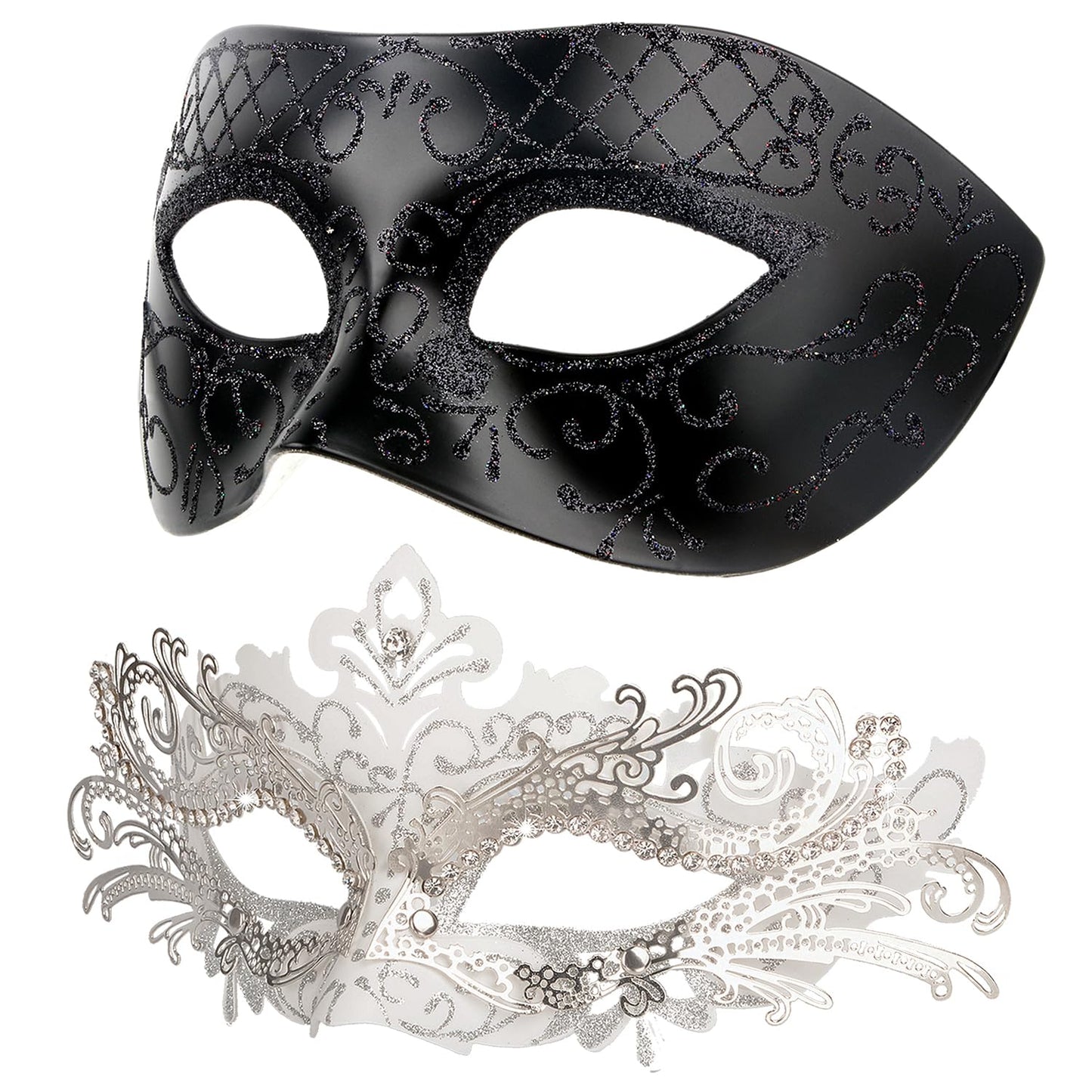 Masquerade Masks - Elegant Mardi Gras Party Masks - Premium Decorative Masks for Women and Men