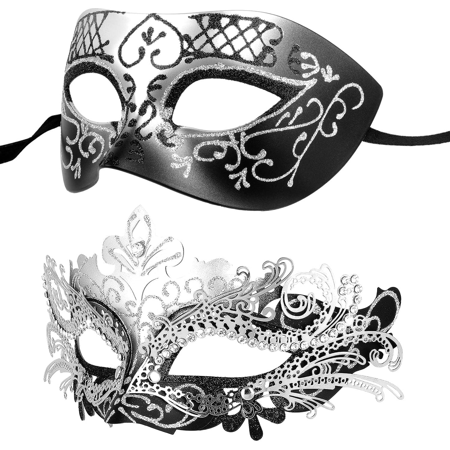 Masquerade Masks - Elegant Mardi Gras Party Masks - Premium Decorative Masks for Women and Men