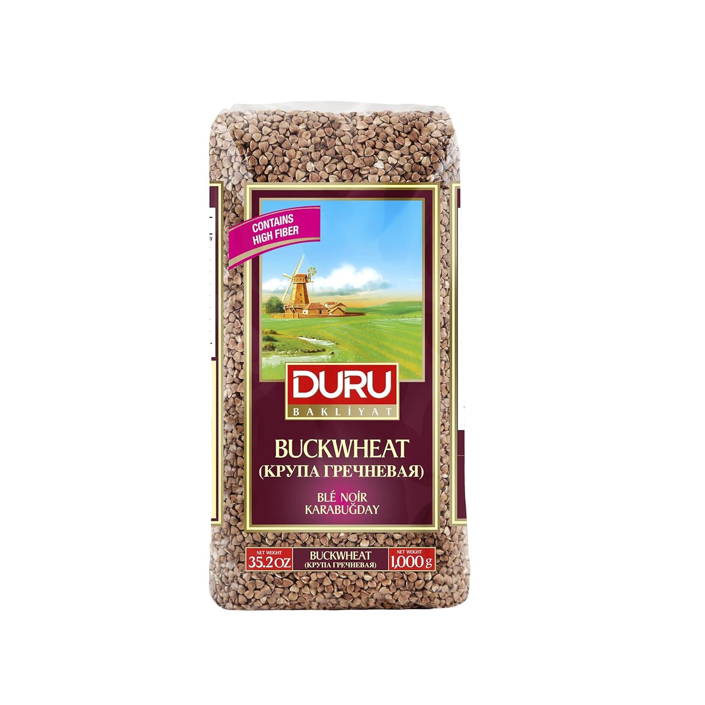 Best Whole Buckwheat Grains - Premium Duru Buckwheat 1000G for Healthy Nutrition