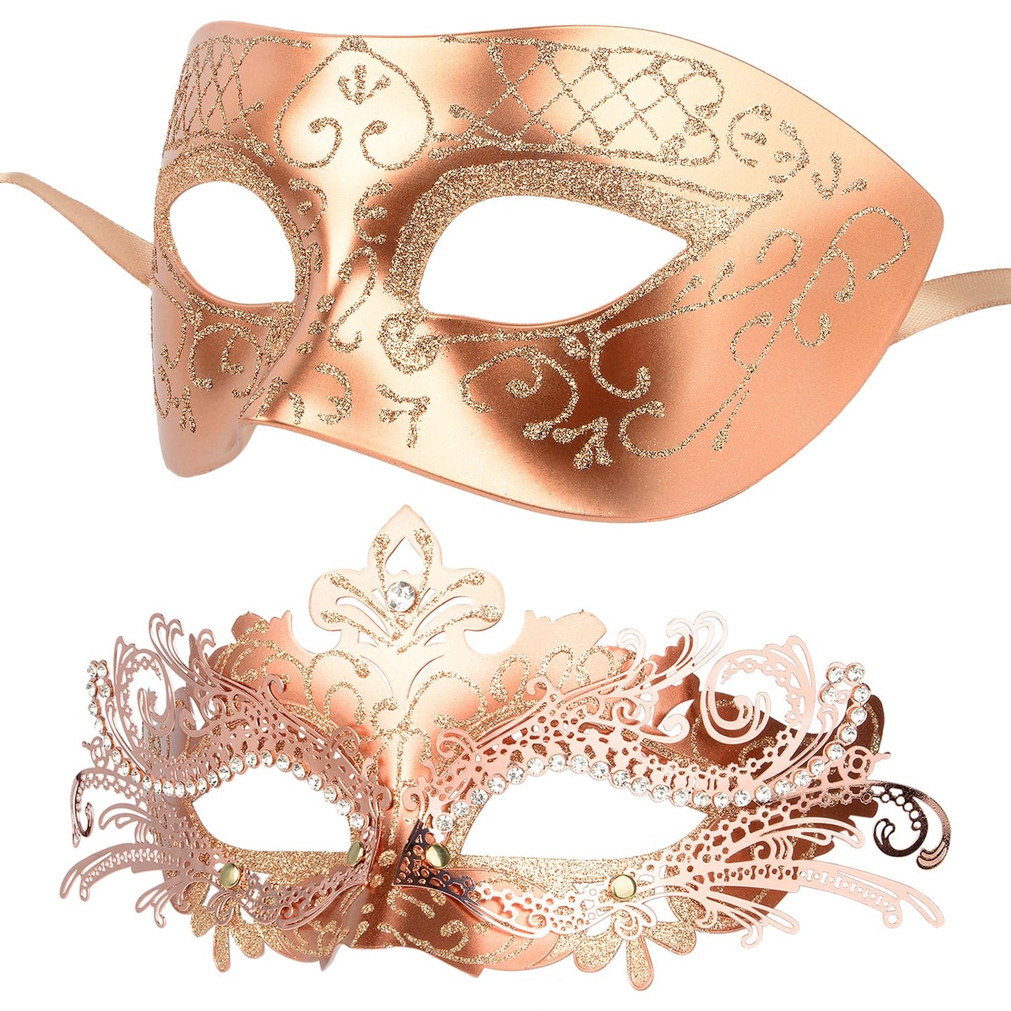 Masquerade Masks - Elegant Mardi Gras Party Masks - Premium Decorative Masks for Women and Men