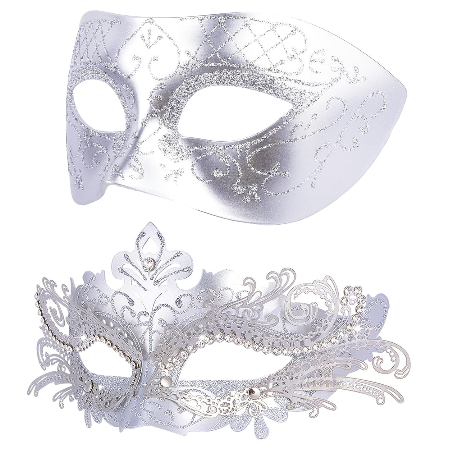 Masquerade Masks - Elegant Mardi Gras Party Masks - Premium Decorative Masks for Women and Men
