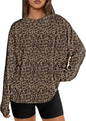 Big & Tall Clothing - Women's Oversized Long Sleeve T-Shirt Basic Crewneck Tee Fall Casual Top