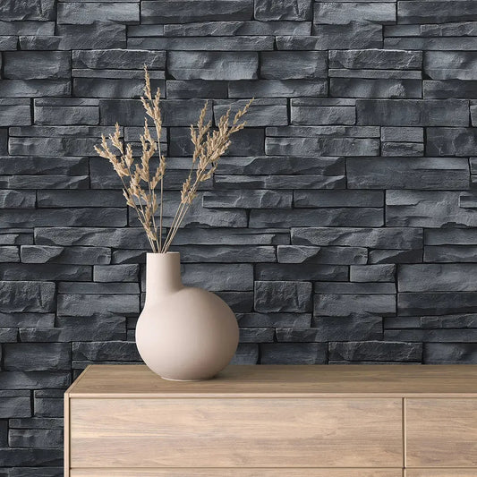 Charcoal Ledge Stone Wall