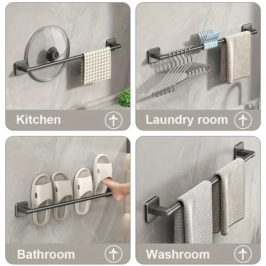 Rustproof NoDrill Towel and Slipper Organizer Rack