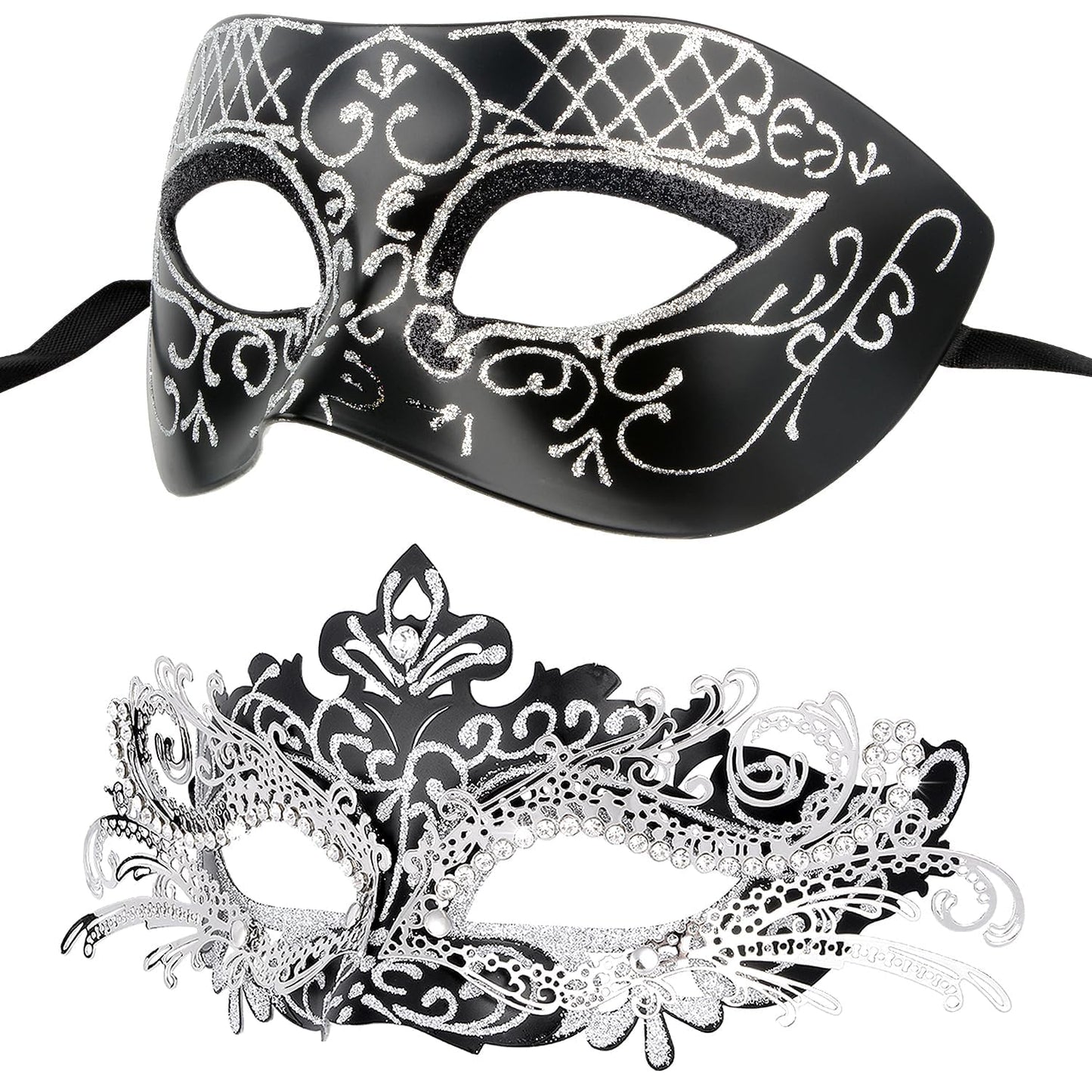 Masquerade Masks - Elegant Mardi Gras Party Masks - Premium Decorative Masks for Women and Men
