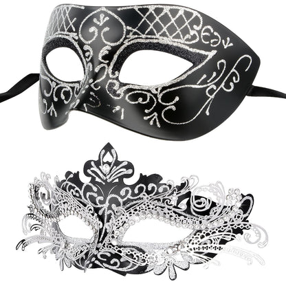 Masquerade Masks - Elegant Mardi Gras Party Masks - Premium Decorative Masks for Women and Men