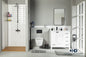 Paloma 36" White Bathroom Vanity with Quartz Top & Black Hardware