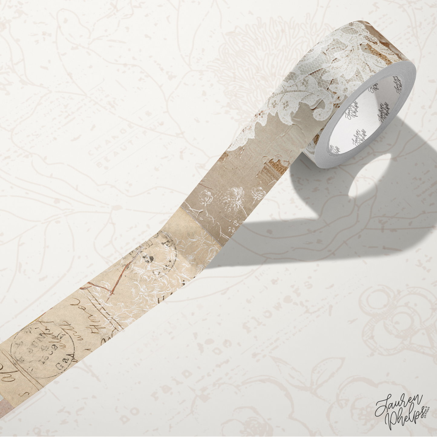 Vintage Mix Media 15mm washi