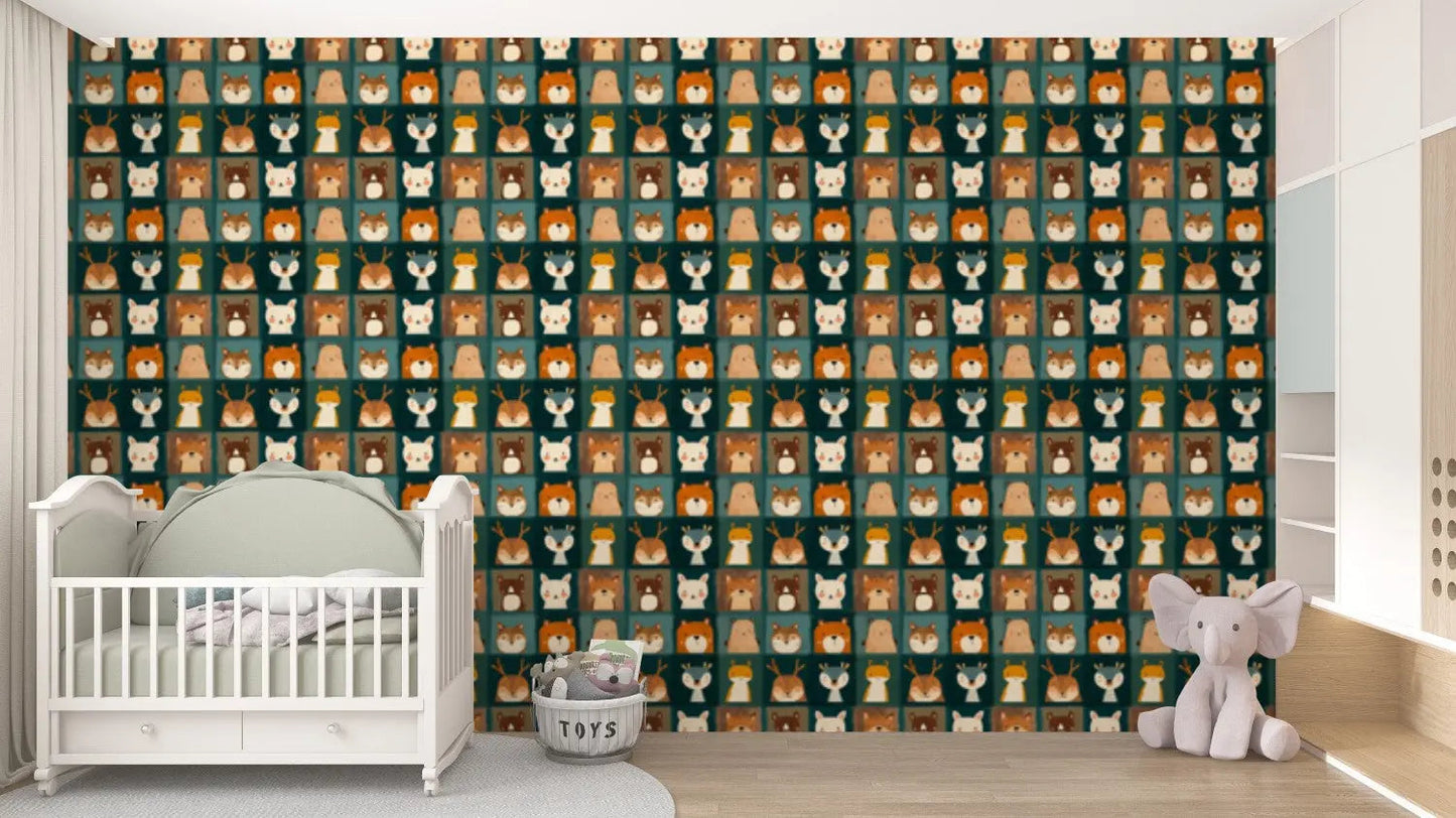 Whimsical Woodland Menagerie Wallpaper