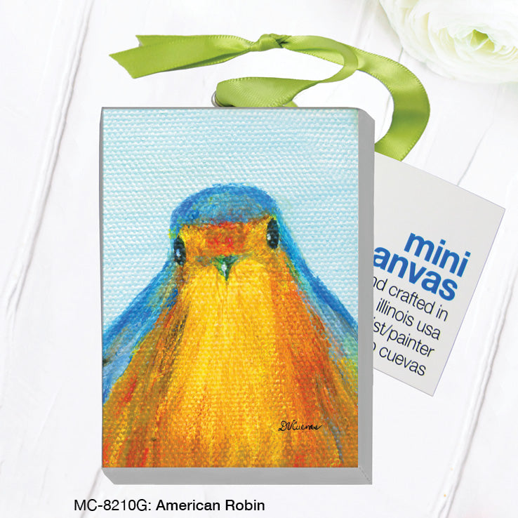 American Robin, Mini Canvas (MC-8210G)