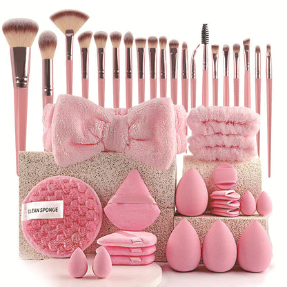 40pcs  Beauty Tools Major Combination Suit Face Wash Makeup Full Set