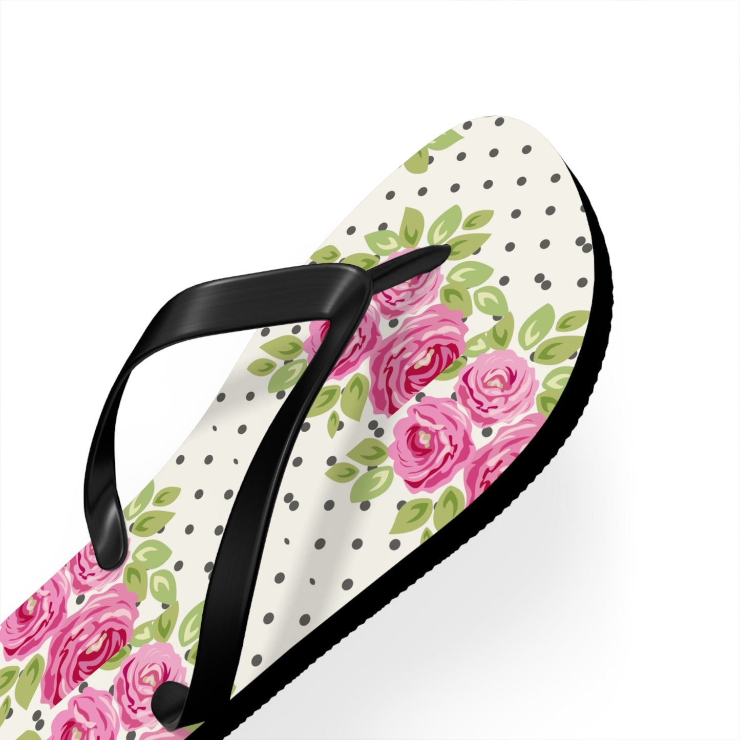 Customizable: Floral Flip Flops, Comfortable Summer Sandals, Beach Footwear, Gift for Vacation, Floral Patterns