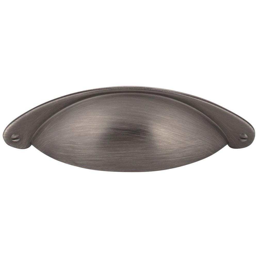 3" Center-to-Center Satin Nickel Lyon Cabinet Cup Pull