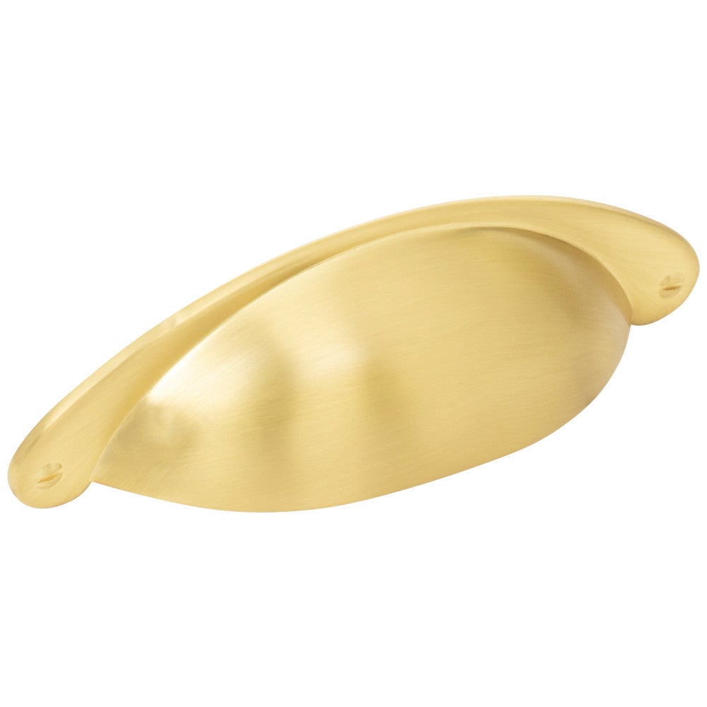 3" Center-to-Center Satin Nickel Lyon Cabinet Cup Pull