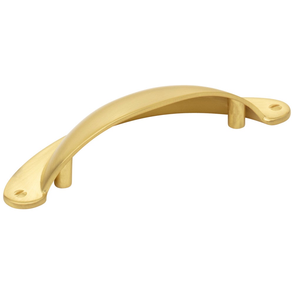 3" Center-to-Center Satin Nickel Lyon Cabinet Cup Pull