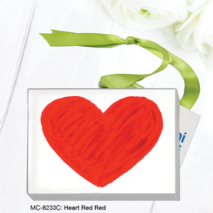 Heart Red Red, Mini Canvas (MC-8233C)