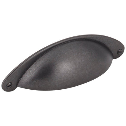 3" Center-to-Center Satin Nickel Lyon Cabinet Cup Pull