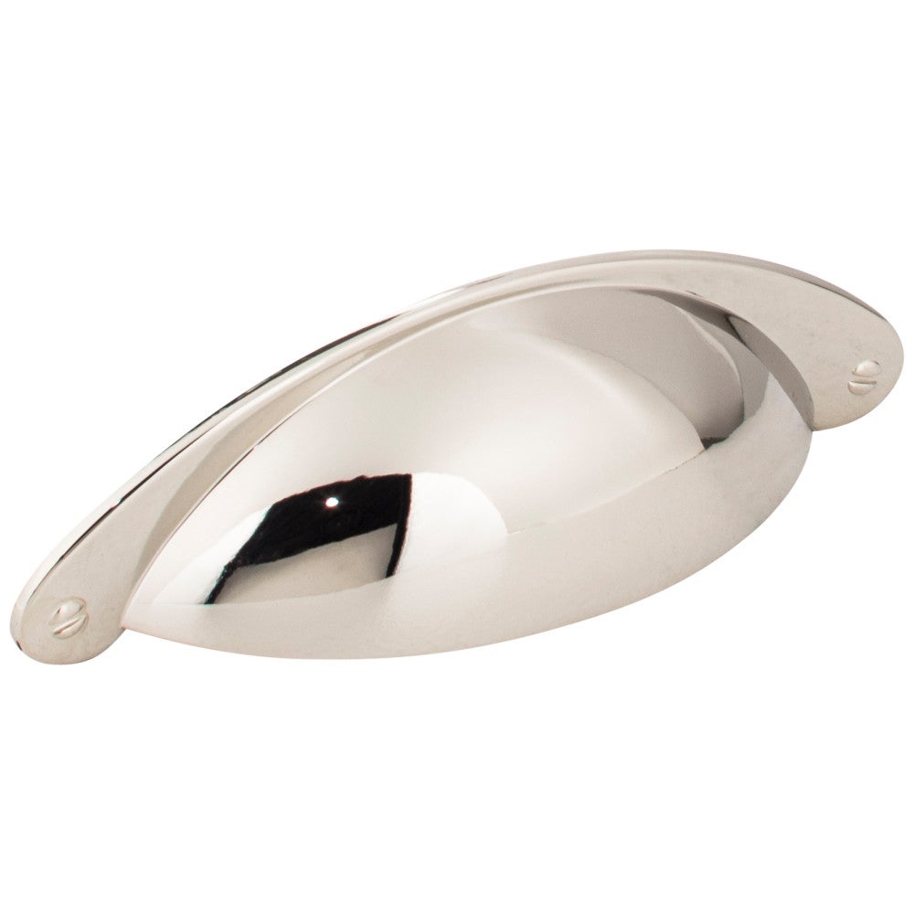 3" Center-to-Center Satin Nickel Lyon Cabinet Cup Pull