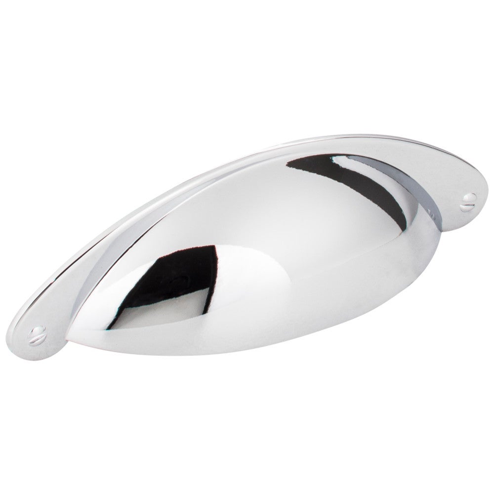 3" Center-to-Center Satin Nickel Lyon Cabinet Cup Pull