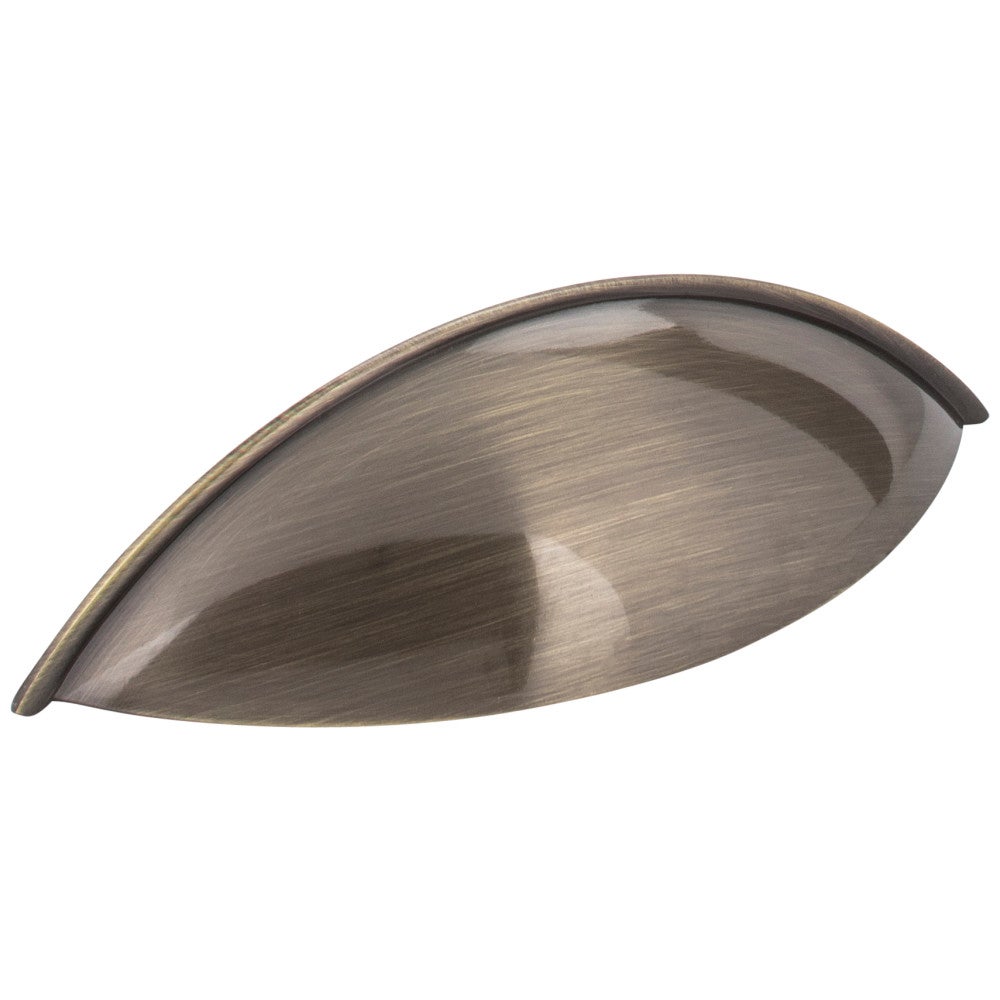 96 mm Center-to-Center Satin Nickel Bordeaux Cabinet Cup Pull