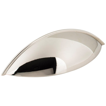 96 mm Center-to-Center Satin Nickel Bordeaux Cabinet Cup Pull