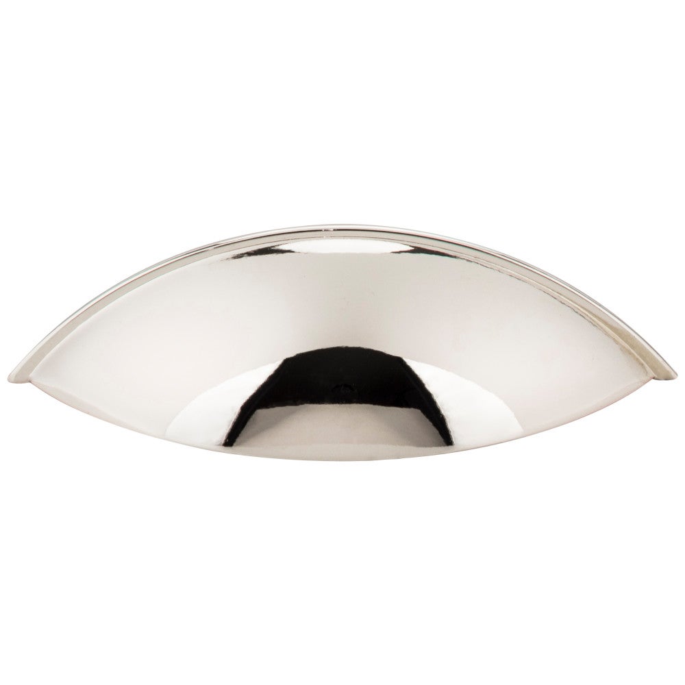 96 mm Center-to-Center Satin Nickel Bordeaux Cabinet Cup Pull