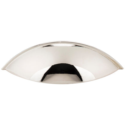 96 mm Center-to-Center Satin Nickel Bordeaux Cabinet Cup Pull