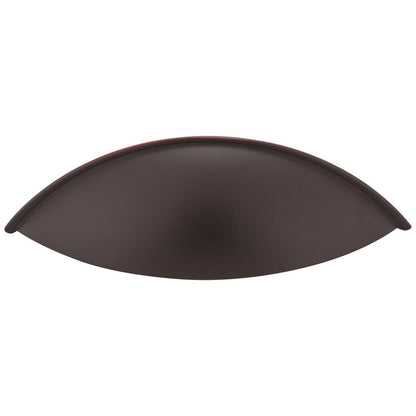 96 mm Center-to-Center Satin Nickel Bordeaux Cabinet Cup Pull