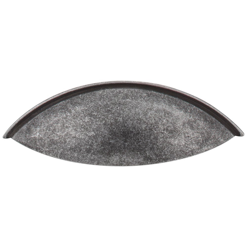 96 mm Center-to-Center Satin Nickel Bordeaux Cabinet Cup Pull