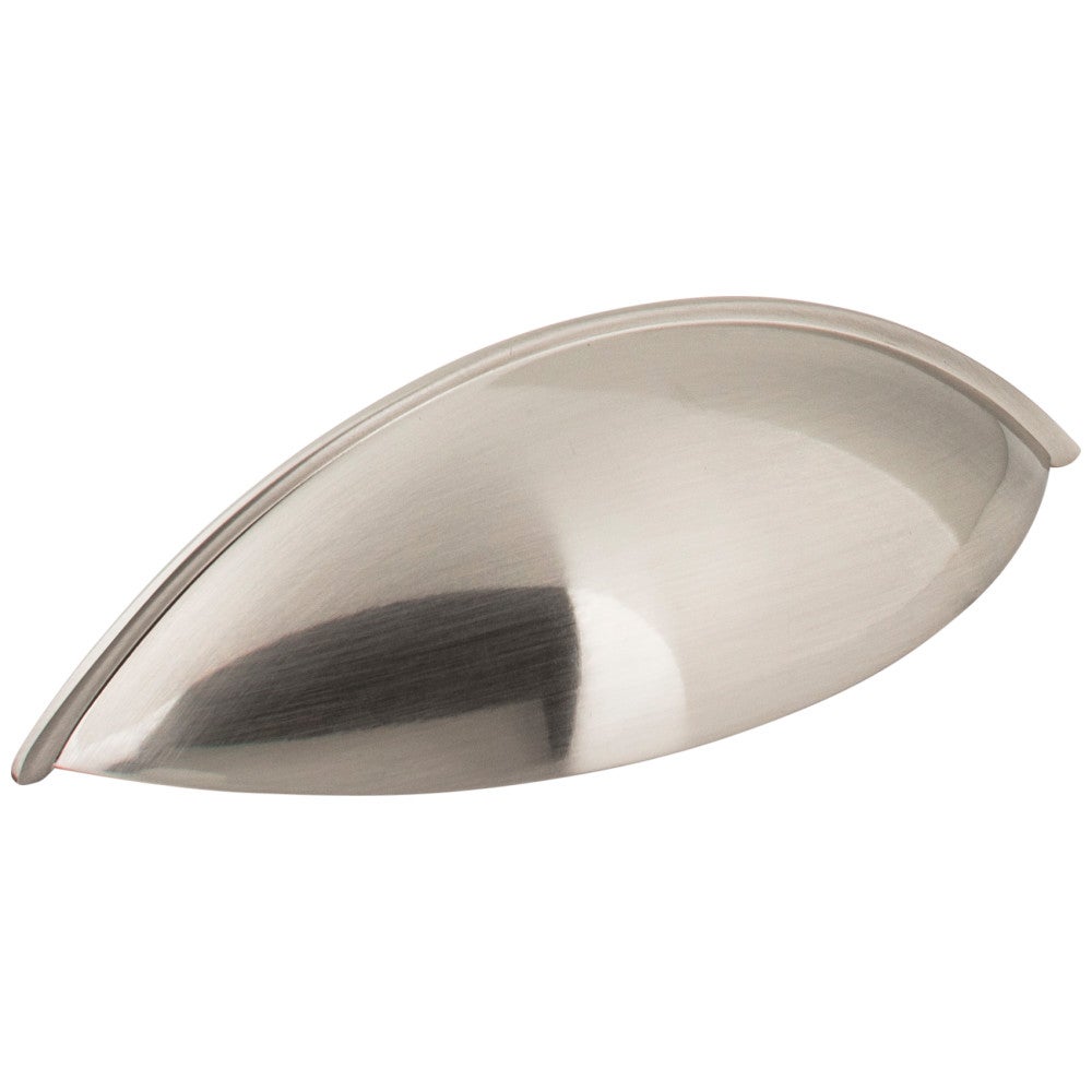 96 mm Center-to-Center Satin Nickel Bordeaux Cabinet Cup Pull